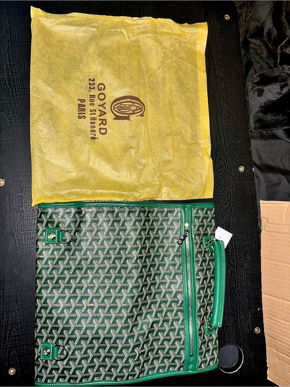 Goyard Saint Louis Tote in Green Like New